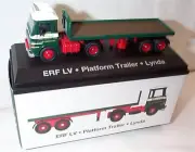 1:76 Scale Atlas Editions 4649123 ERF LV Platform Trailer Lynda Eddie Stobart