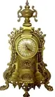Vintage Brass Roman Numeral Clock – Antique Style Wall/Table Clock – Solid Brass