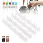 4X Kitchen Spice Rack Organizer Spice Jars Holder Gripper Clip Strips Door Wall