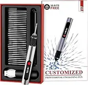 Kaibced Engraving Pen, Cordless Engraving Pen for Artists & DIYers - Engrave 60+ Surfaces - Beginner Friendly - Rechargeable - Free 30 Bits & Mastery Guide