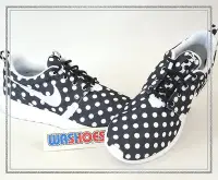 在飛比找Yahoo!奇摩拍賣優惠-Washoes Nike Roshe NM QS 黑 白 點