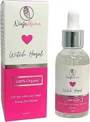 Ninja Mama Certified Organic Alcohol Free Witch Hazel - 30ml for use in Peri Bottle for Postpartum Perineal Care. For After Childbirth - Labour & Delivery Hospital Bag. Made in Australia