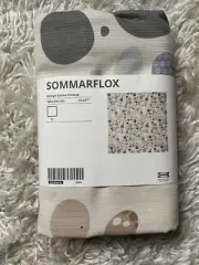 IKEA Sommarflox Tablecloth * MOD PEBBLE PATTERN * 57x57" Square * NIP