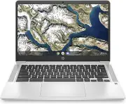 HP - 14" HD Chromebook - Intel Celeron N4000 Processor - 4GB Memory - 32GB eMMC