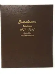 Dansco Album For US Eisenhower Dollar Coins w/ Proofs, 1971-1978 Model 8176 NEW
