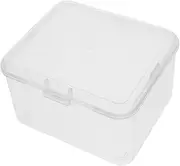 Clear Plastic Trading Card Storage Box with Lid Versatile Organizer for Beads Cards Small Items Protective Container for Collectors Multifunctional Storage