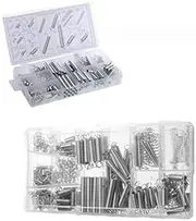 200-Pack Small Spring Assortment Set Compression and Extension Springs Kit Used for Automotive Engines, Major Appliances, Medical Devices
