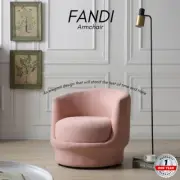 Priceworth Fandi Pink Armchair Seat Polyester Fabric High-density Foam