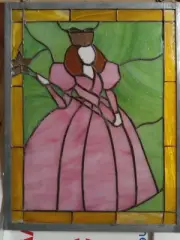 Wicked Glinda Wizard Of Oz Stained Glass Window Good Witch North Beautiful