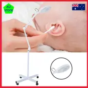 5X Magnifying Lamp Magnifier Adjustable Floor Stand LED Light Nail Beauty Salon