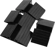 BESTYASH 4Pcs Triangle Pet Gate Stabilizer Feet for Stair Gates Reinforcement Fittings Easy Installation Black for Safety and Pet Isolation Lightweight and Odorless