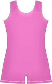 [ODAWA] Girls Leotard Gymnastics Ruby Ballet Unitard with Shorts Leotards for Girls 2-10 Years Old