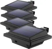 2/4/6PCS 40LEDs Solar Powered Lights IP65 for Fence Roof Gutter Yard Wall Lamp
