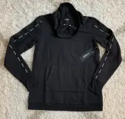 Bebe Sport Active Jacket NWT Size Small Black Top Kangaroo Pockets