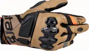 Alpinestars Belize v3 Drystar waterproof Motorcycle Gloves, black-brown, Size M for Men Black Brown