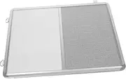 SHINEOFI Wall Mounted Magnetic Whiteboard Felt Bulletin Board Office Display Board