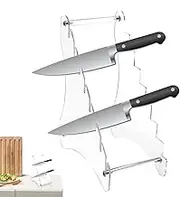 Desktop Display Stand for Knives,Desktop Display Rack Knives Display Stand - Collectible Display Case Multi-Tiers Storage Rack for Kitchen & Hunting Knives