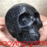 0.94LB Natural unknown Skull quartz Crystal Skull Carved Reiki Healing XK1144