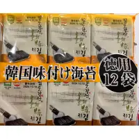 在飛比找蝦皮購物優惠-韓國麻油風味海苔12入（現貨）