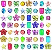 [TEAONE] Acrylic Gemstone, 400 PCS Colorful Gems for Crafts, Arts, Jewelry Making (Bulk)