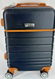 CRG Prestige 18" Hard Sided Luggage Black / Tan CRG-1222-BKTN - Good Condition