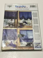 Burda Sewing Pattern 1987 Roller Blinds Home Decor Uncut