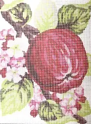 "Apple" Printed Needlepoint Tapestry Canvas 3159