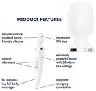 Silicone Wand Vibrator Rechargeable Vaginal Massager Stimulates Clitoris