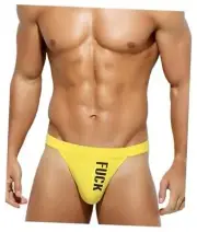 Men's Jockstrap Athletic Supporter Sexy Jock Strap Cotton Small B6-yellow-2198