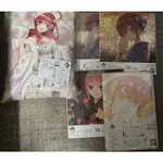 一番賞 日版（台灣不會代理） 五等分的新娘 一起參加夏日祭典 C賞*1+J賞*1+M賞*2