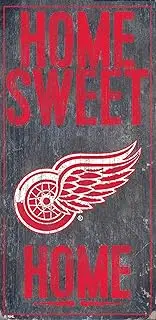 Fan Creations NHL Detroit Red Wings Unisex Detroit Red Wings Home Sweet Home, Team Color, 6 x 12