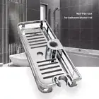 1xMultifunction Rail Slide Bathroom Bath Shower Soap Dishes Holder Shower Shelf.