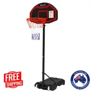 Basketball Backboard Ring Hoop Net Stand Portable 2.1m Height Adjustable Kids