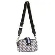 Milleni Ladies Fashion Geometric Crossbody Bag with Webbing Women Strap - Lilac