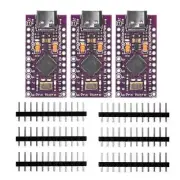 3pcs Pro Micro Board ATmega32U4 Leonardo 5V/16MHz Module Board C Port for Ard...