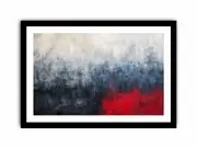Red Blue Fine Art Framed Art