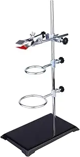 TEMPNAP Laboratory Retort Stand with Padded Base Support Clamp for Flask Condenser Chemistry Equipment for Safe Experiments and Filtration for Lab Use