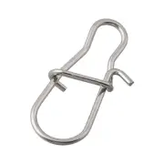 50X Fast Clip Lock Snap Swivel Solid Rings Snaps Fishing Hook Connector Tool Set