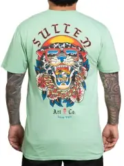 Sullen Men's Island Vibes Short Sleeve Premium T-shirt Panther Tattoo Style Tee