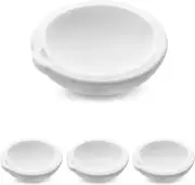 Ceramic Crucible Bowl, 4 Pcs Quartz Melting Dishes Pot for Melting Casting Refin