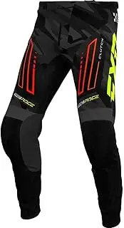 FXR Clutch MX Pant Pre-Curved 600D Heat/Abrasion Resistant Knees Nuke/Hivis/Camo - 34