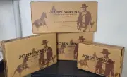 John Wayne Cast Iron Set 2qt Sauce Pot w/lid, Griddle, Gril Pan, Skillet/Fry Pan