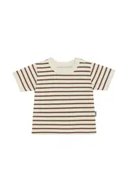 [Bonds] Bonds Baby Cotton Roomies Ringer Tee in Stripe Ykg Size: 6-12 Months, Aussie Cotton 6-12 Months Stripe Ykg