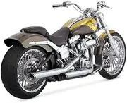 Vance & Hines SOFTAIL 16834 TwinSlash 3in Slip-On Twin Slash 3" Slip-on Chrome Scarf