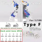 For 1/100 Gunpla RE MG Gundam Model Action Hand 3.0 Wing Gundam Zero F White Set