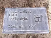 Corinthians bench top mold bible abs plastic concrete mold 22" x 13.5" x 2.25"