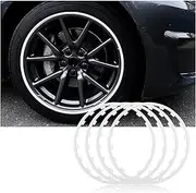18/19/20 Inch Car Rim Protection Decorative Strip Tire Protection Line. Compatible for BmwM E46 E90 E60 F10 F30 E39 F20 E36 E87 E92 G30 X5 (Color : 18inch White)