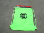NWT The North Face Safety Green Yellow Basic Cinch Sack Pack External Pocket