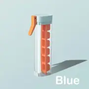 Orange Ice Cube Maker Bottle - Portable and Easy-Release Ice Cube Tray for Drink