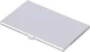 LIFKICH 1pc Aluminum Sim Organizer Chip Holder with Needle Slot Compact Phone Number Storage for Home and Shop Use Silver Color Keep Your Sim Cards Organized